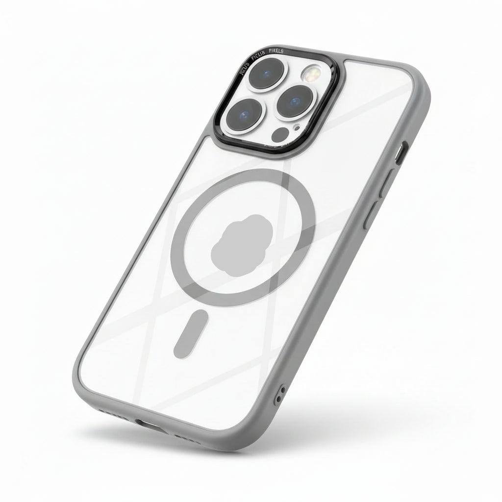 Multicolour Silicone/Clear Phone Case