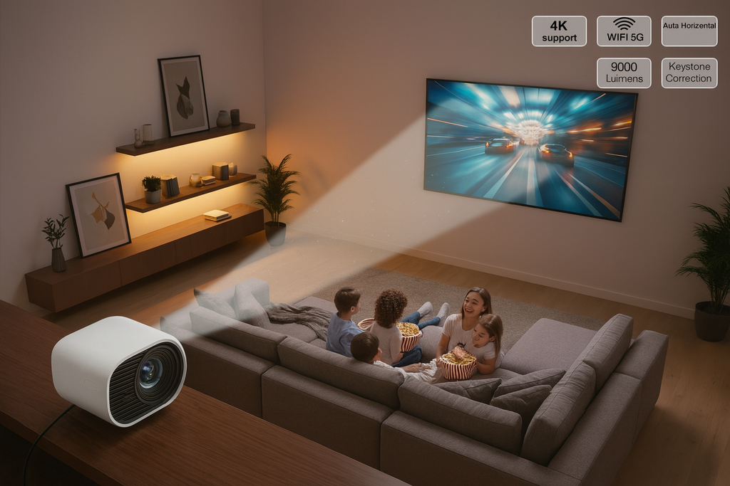 BarrelSmart HD Home Projector