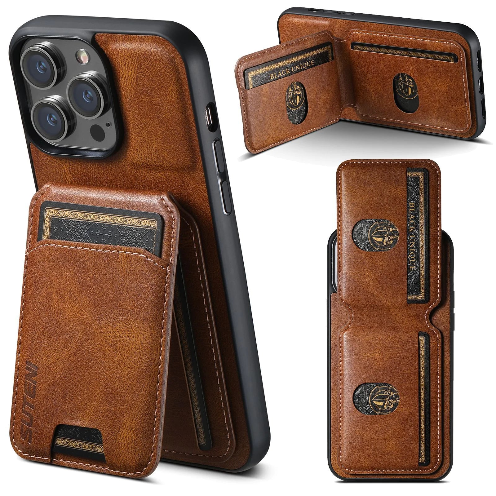 Suteni Leather Phone Case